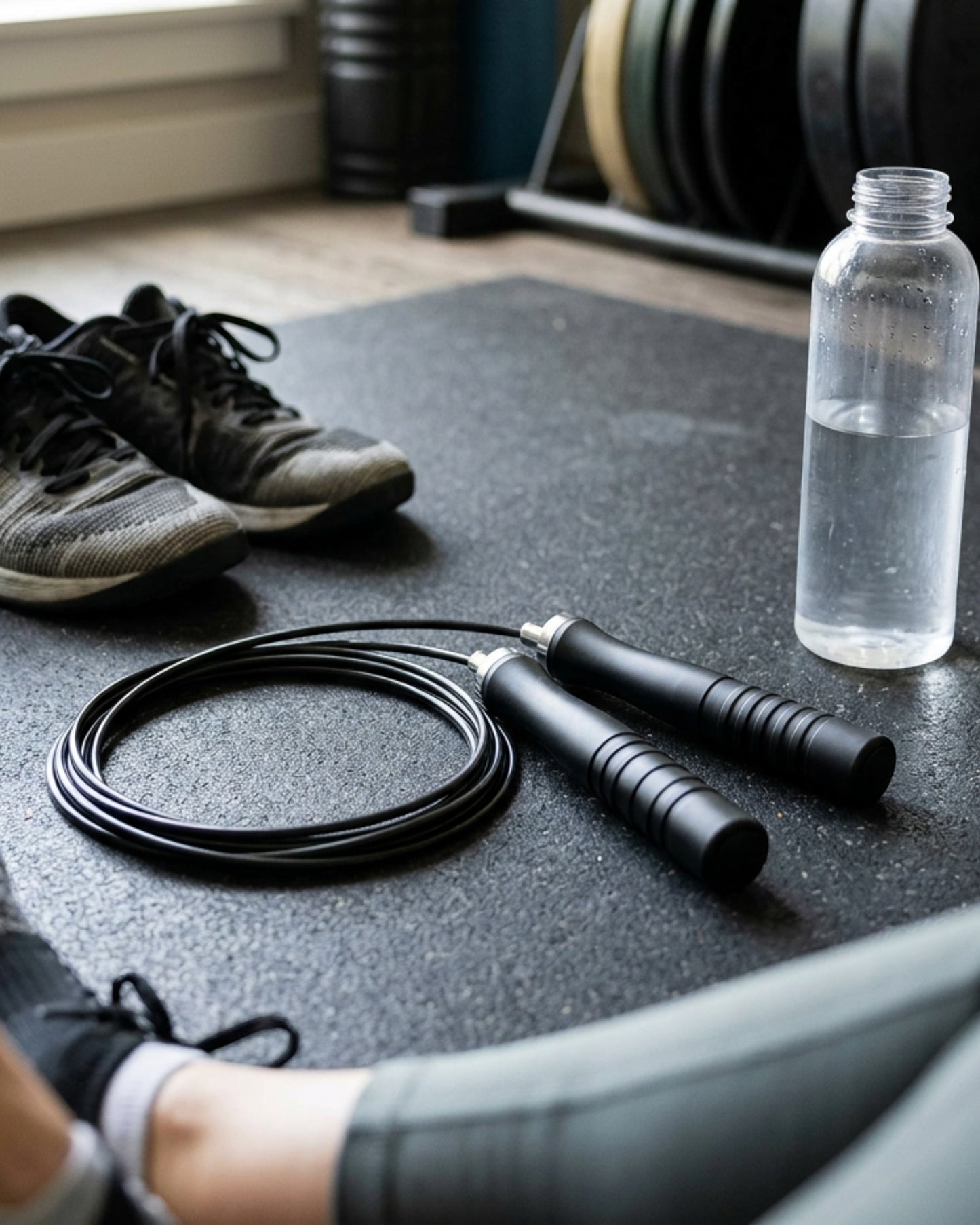 modcasa Matte Black Speed Jump Rope 10 ft