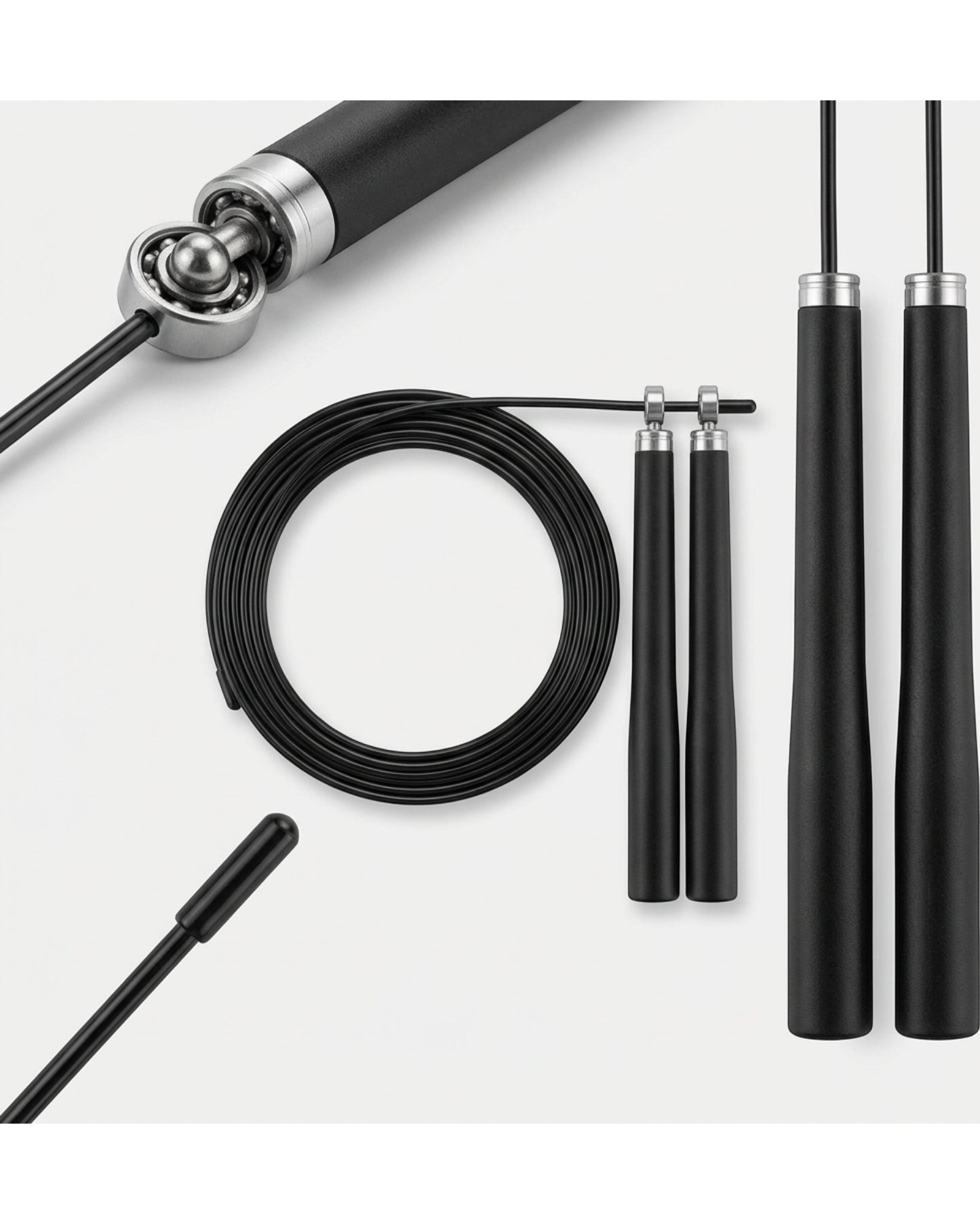 modcasa Matte Black Speed Jump Rope 10 ft