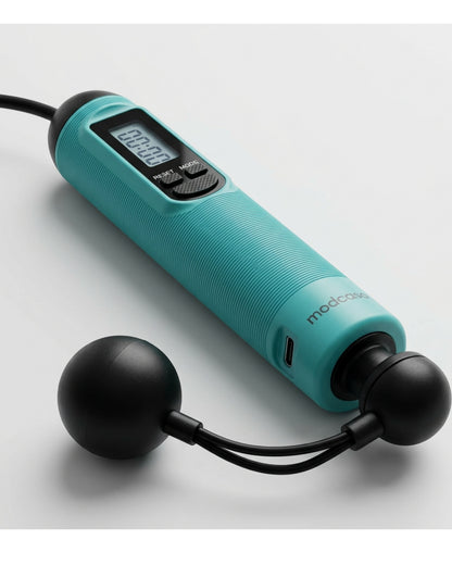 modcasa Teal Digital Jump Rope Cordless Set